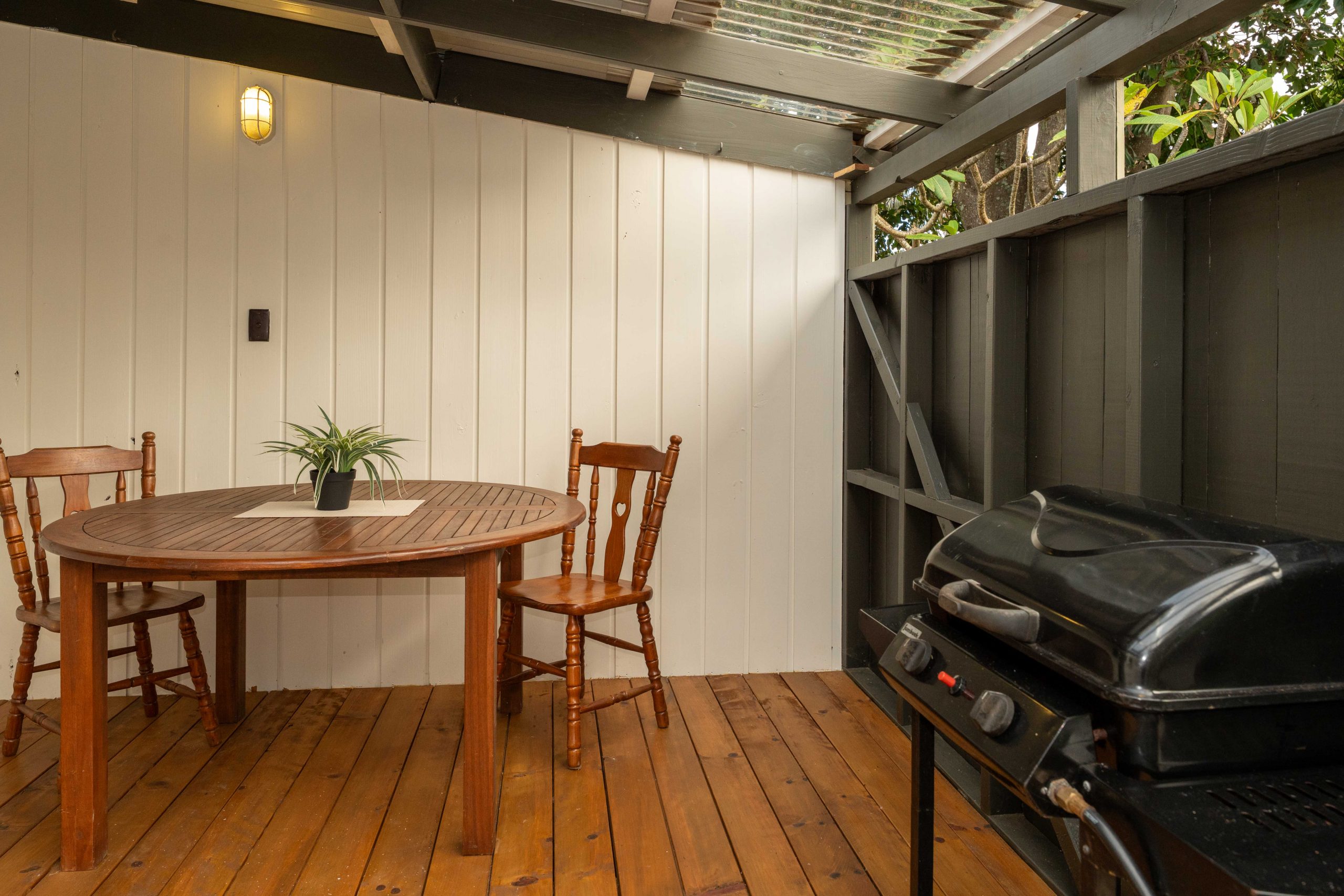 One bedroom apartment interior Cascade Garden Norfolk Island